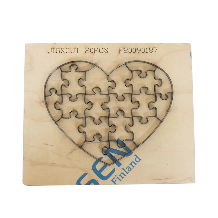 Custom heart - shaped puzzle die cutting