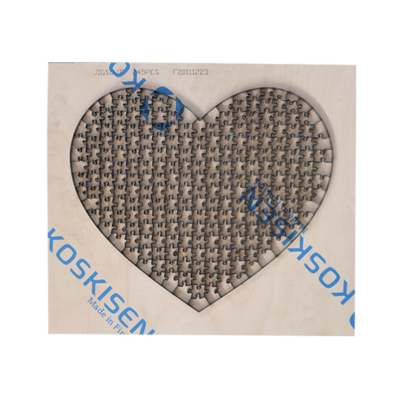 Custom heart - shaped puzzle die cutting 