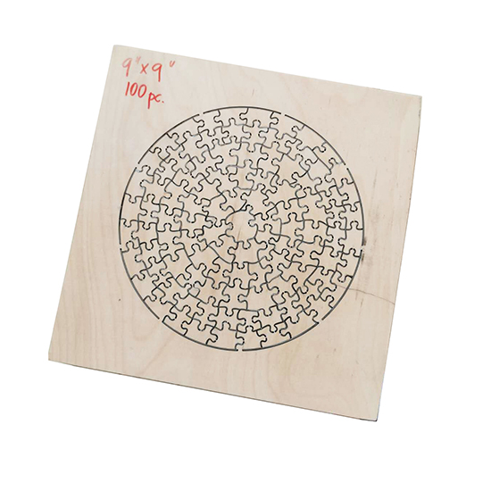 Puzzle mold die-cutting custom round